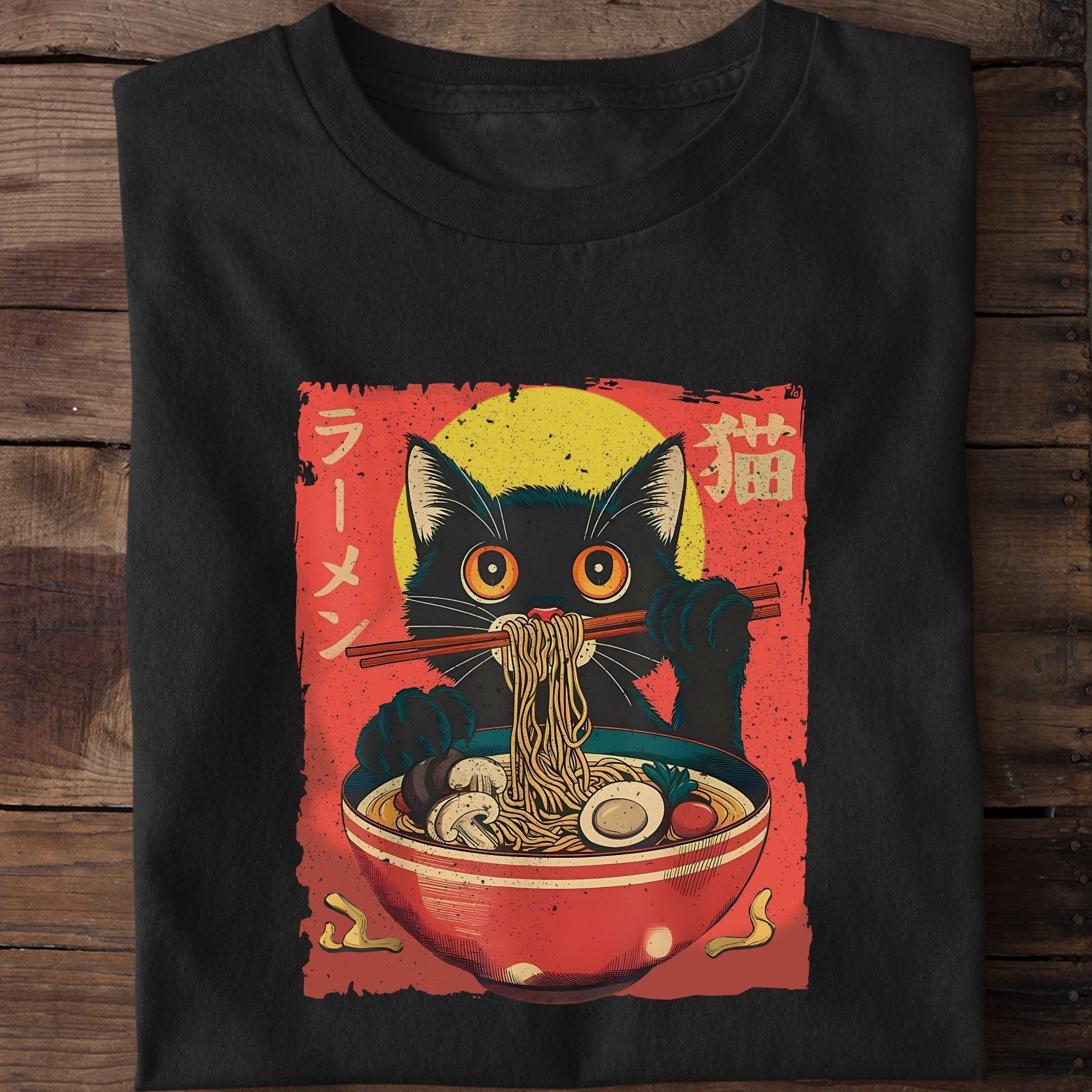 Cat Noodle Funny Cat T-Shirt