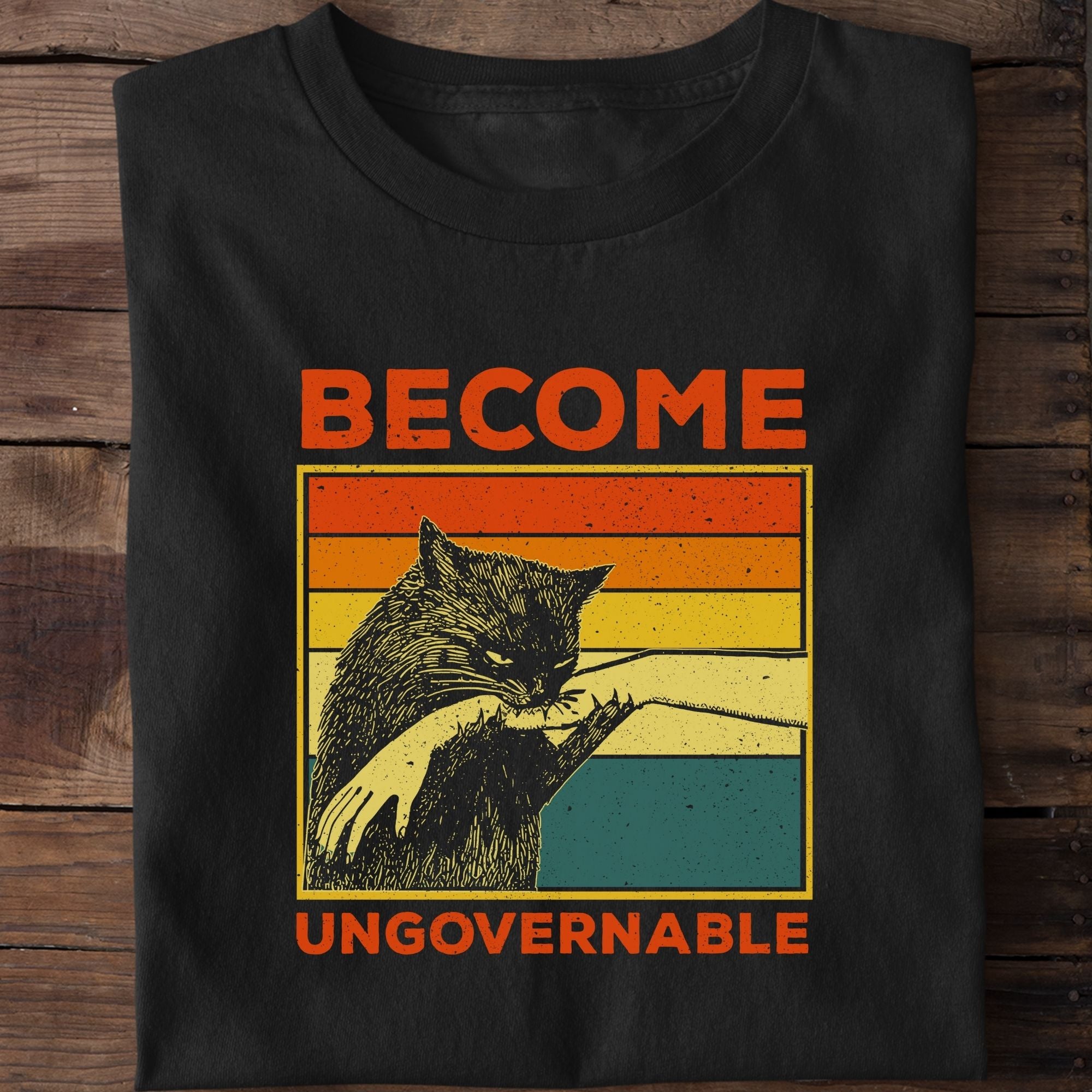Become Uncoverable Funnyt Cat T-Shirt