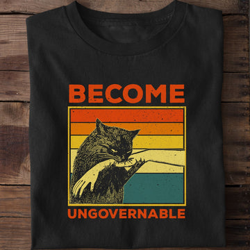 Become Uncoverable Funnyt Cat T-Shirt