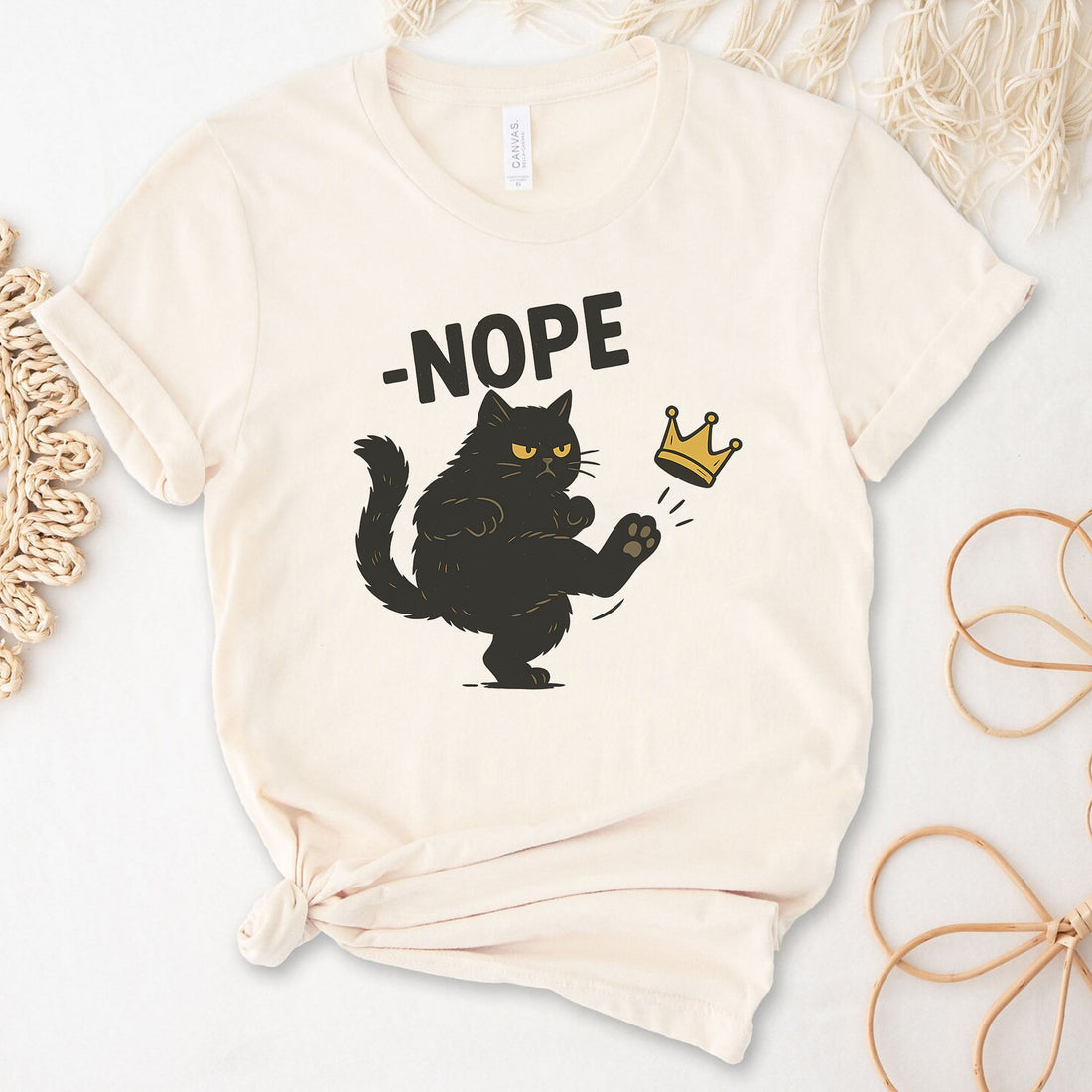 Nope Cat 4th Of July T-Shirt