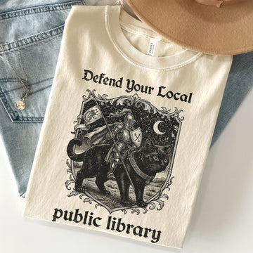 Defend Your Local Public Library Unisex Premium Bella Canvas 3001 T-Shirt