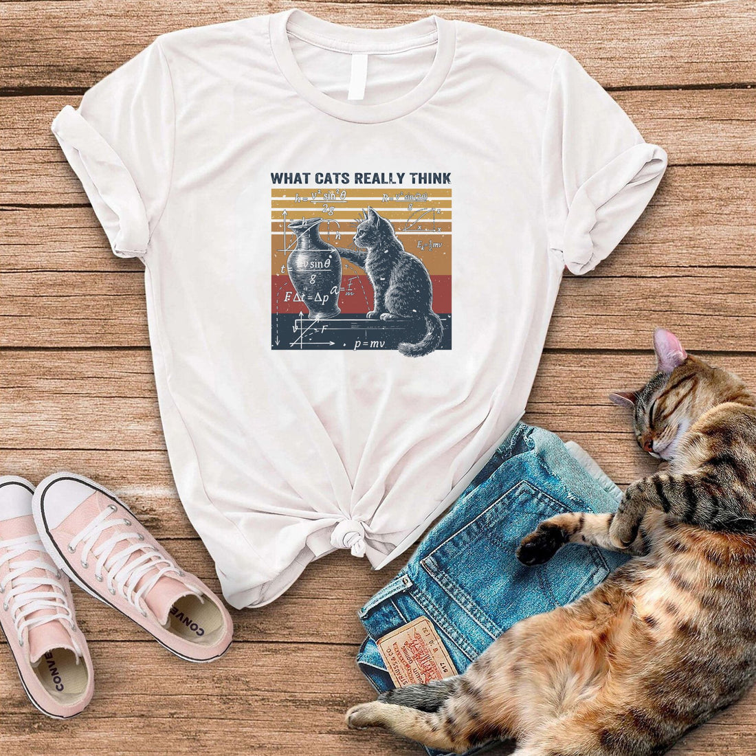 What Cats Really Think Funny Cat T-Shirt