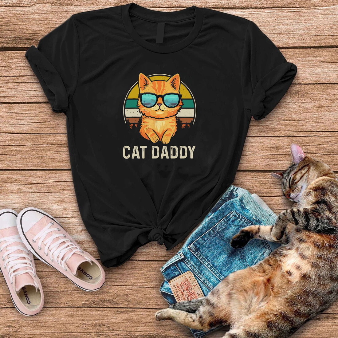 Cat Daddy Funny Cat Dad T-Shirt
