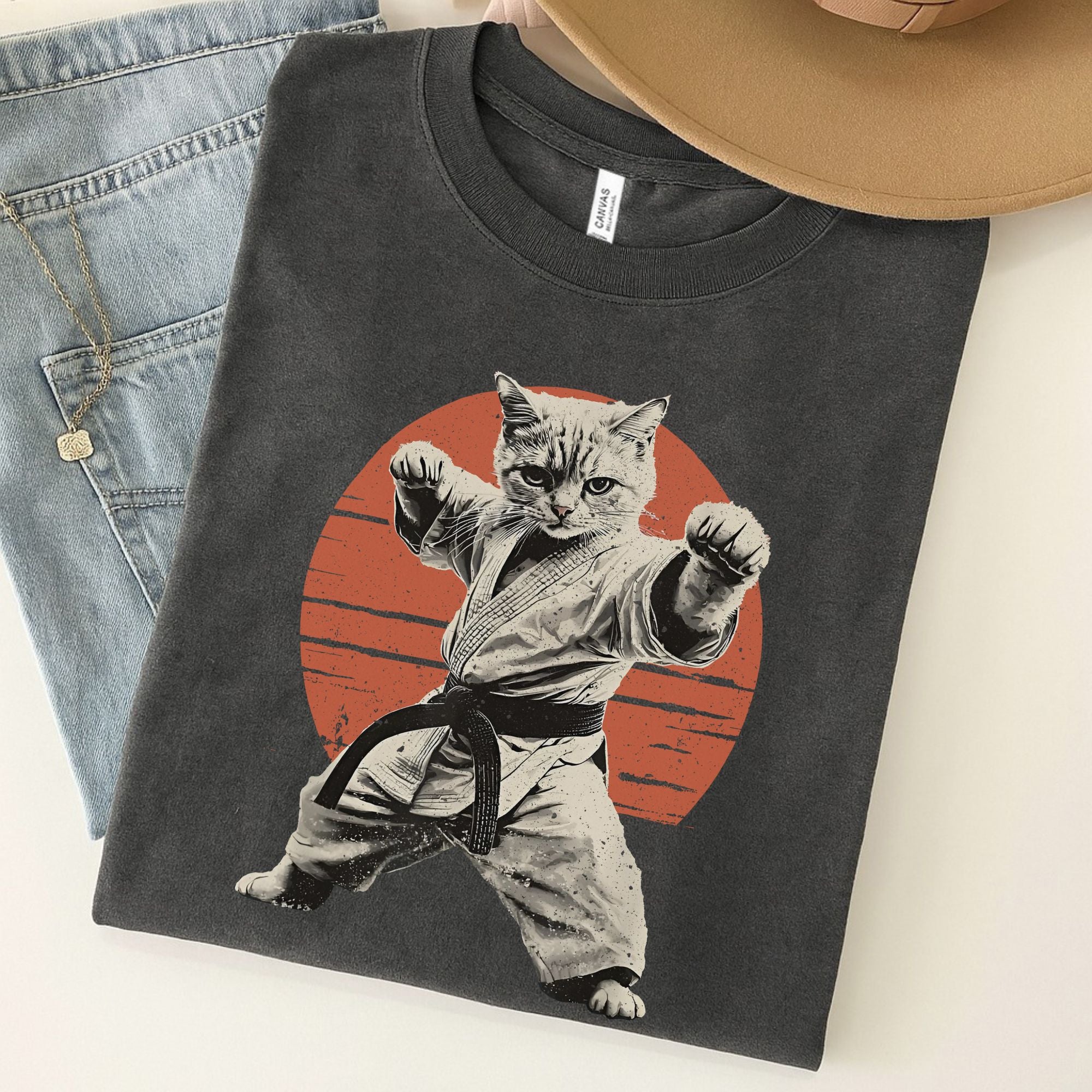 Cat Judo Unisex Premium Bella Canvas 3001 T-Shirt