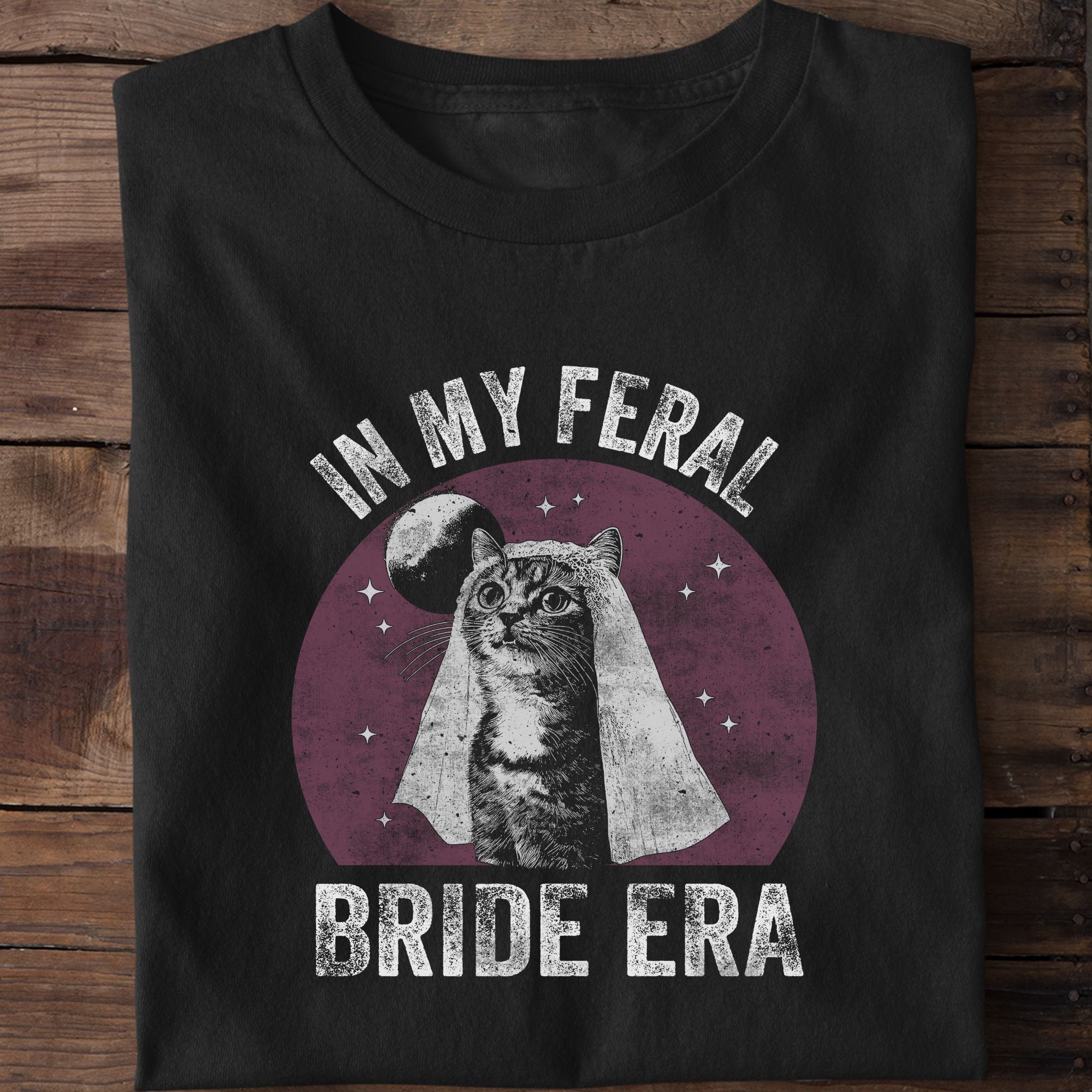 Funny In My Feral Bride Era Cat T-Shirt