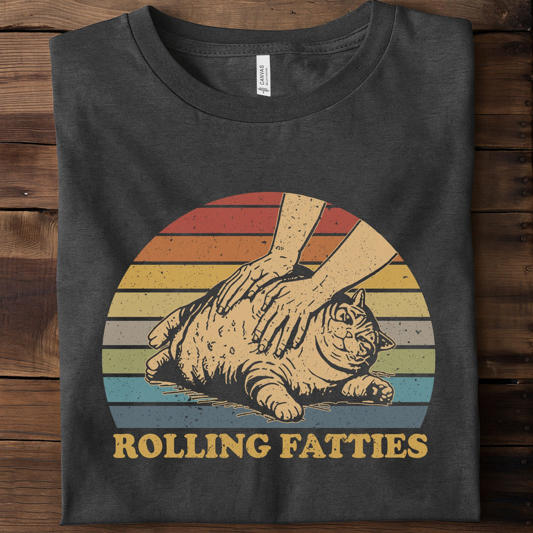 Cat Rolling Fatties Unisex Premium Bella Canvas 3001 T-Shirt