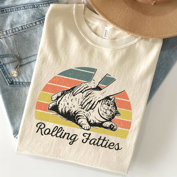 Cat Rolling Fatties Unisex Premium Bella Canvas 3001 T-Shirt