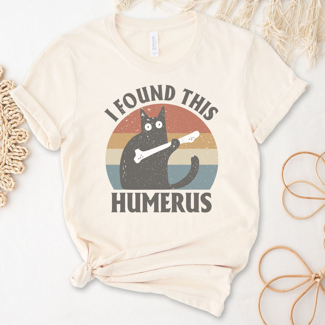 I Found This Humerus Unisex Premium Bella Canvas 3001 T-Shirt