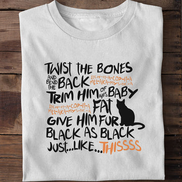 Twist The Bones Funny Cat T-Shirt