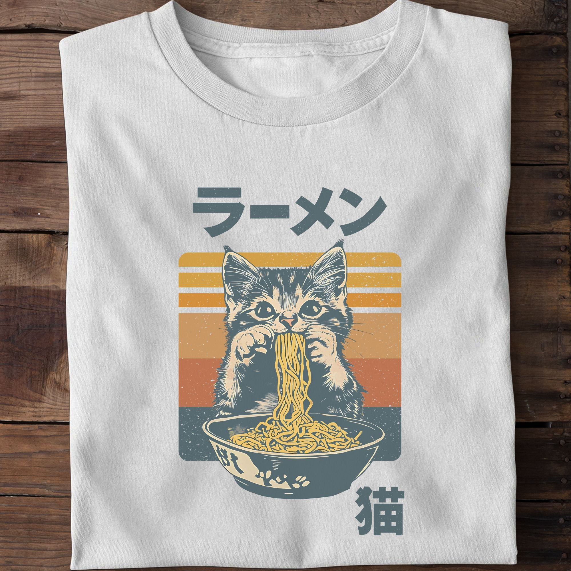 Cat Noodle Funny Cat T-Shirt
