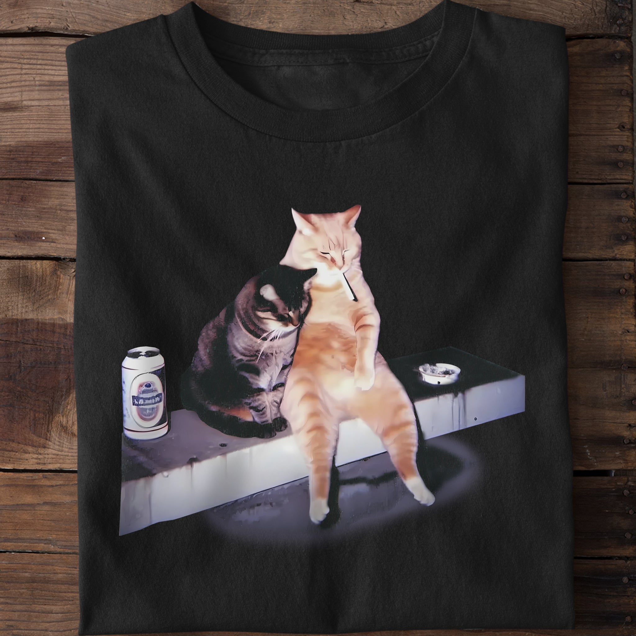 Smoking Cat T-Shirt