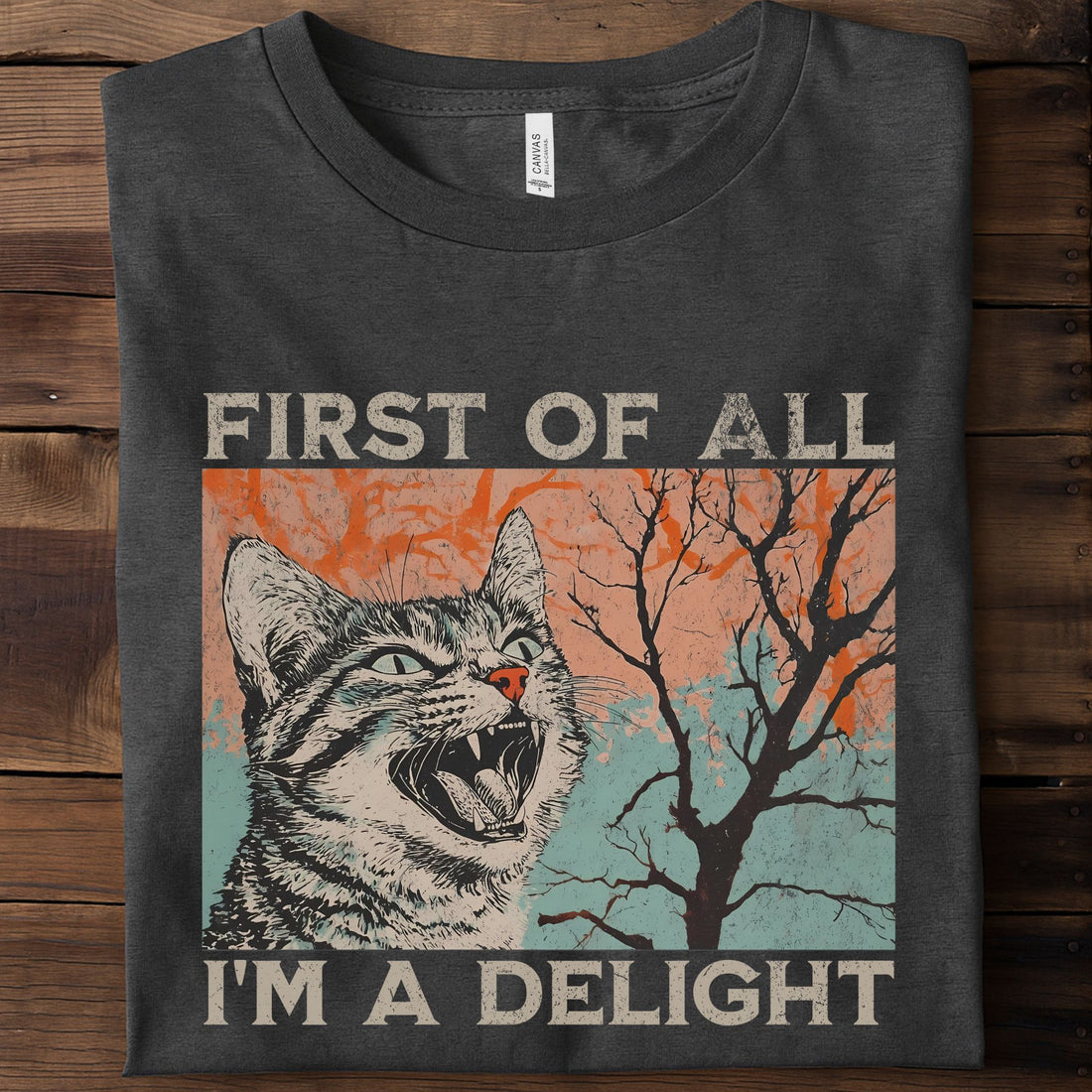 First Of All I'm A Delight Unisex Premium Bella Canvas 3001 T-Shirt