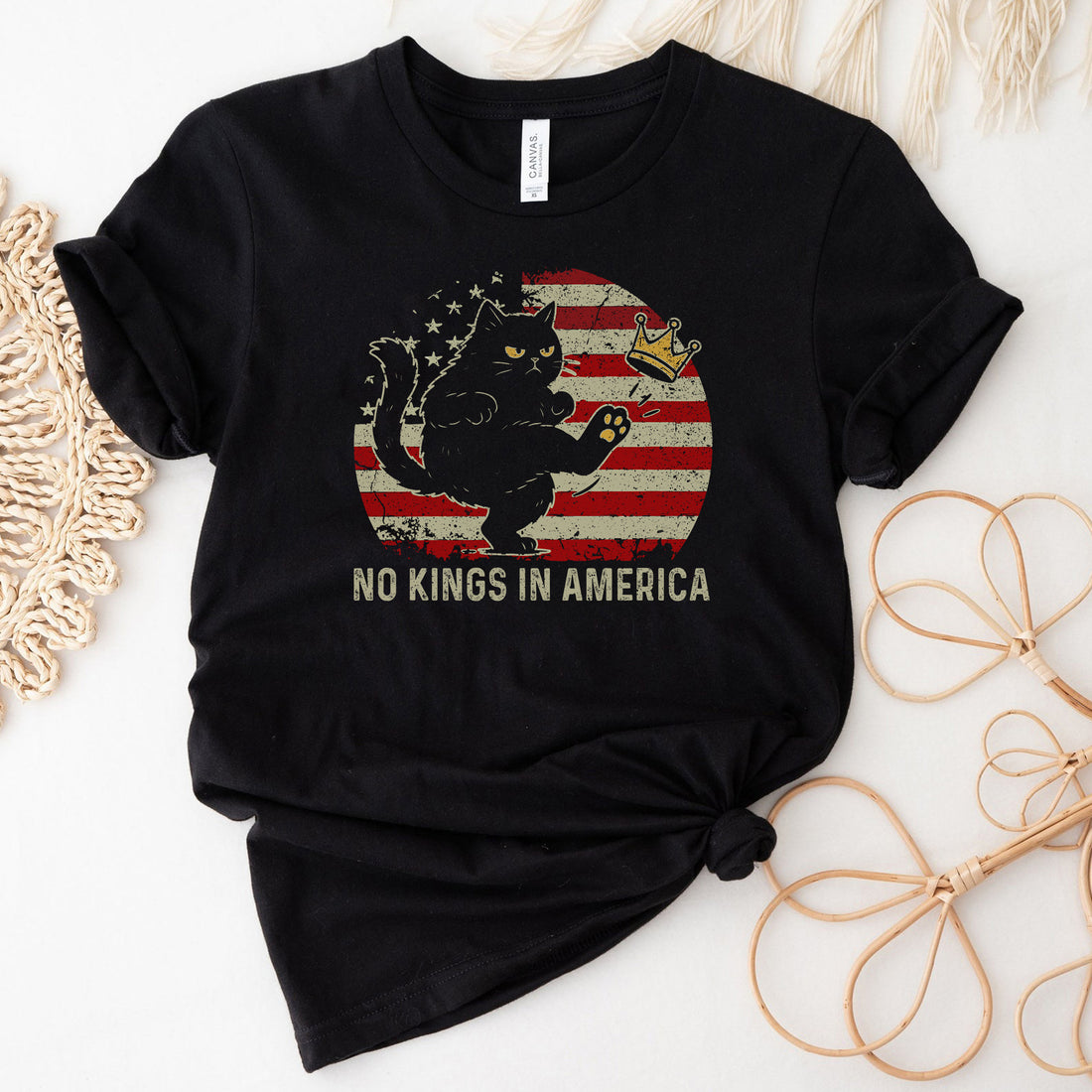 No Kings In America Cat T-Shirt
