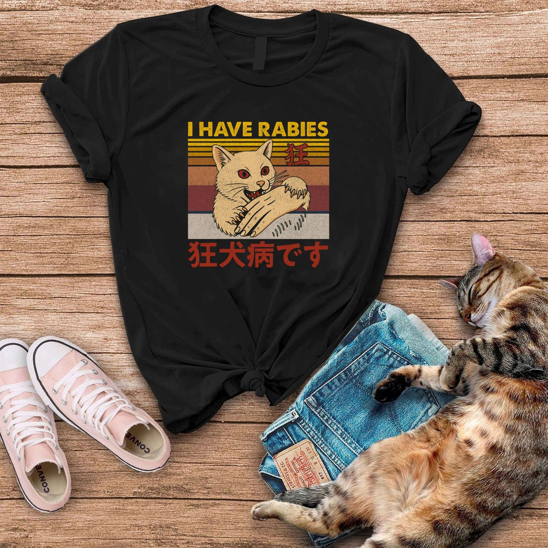 I Have Rabies Cat T-Shirt
