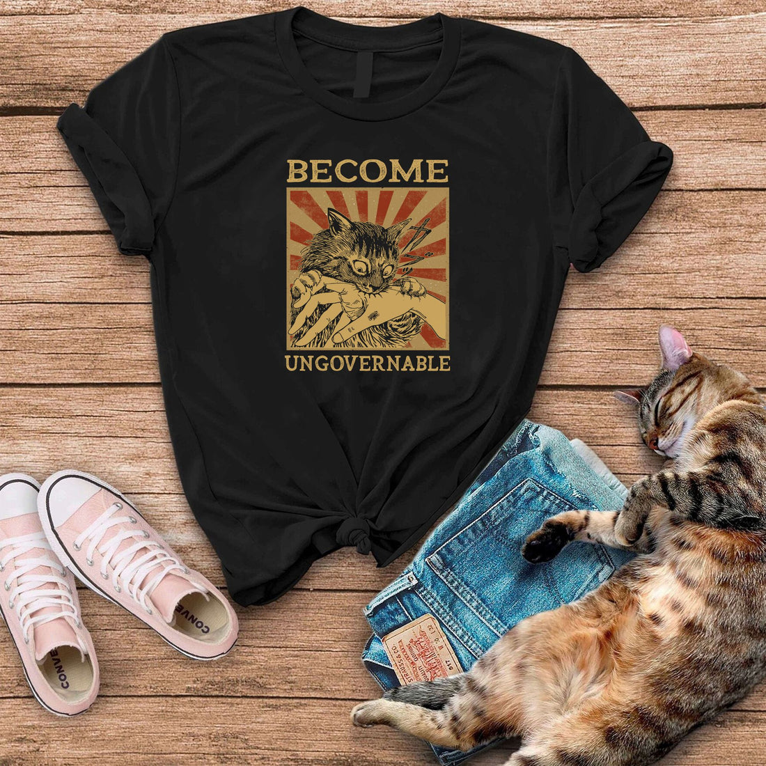 Become Ungovernable Funny Cat T-Shirt