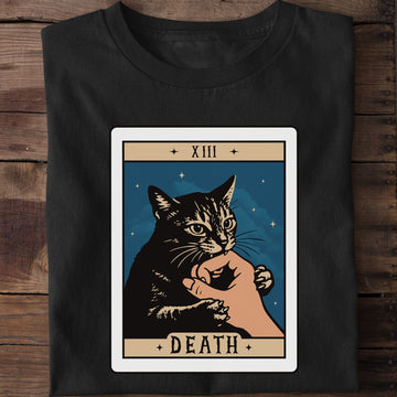Cat Death Tarot Funny Cat T-Shirt