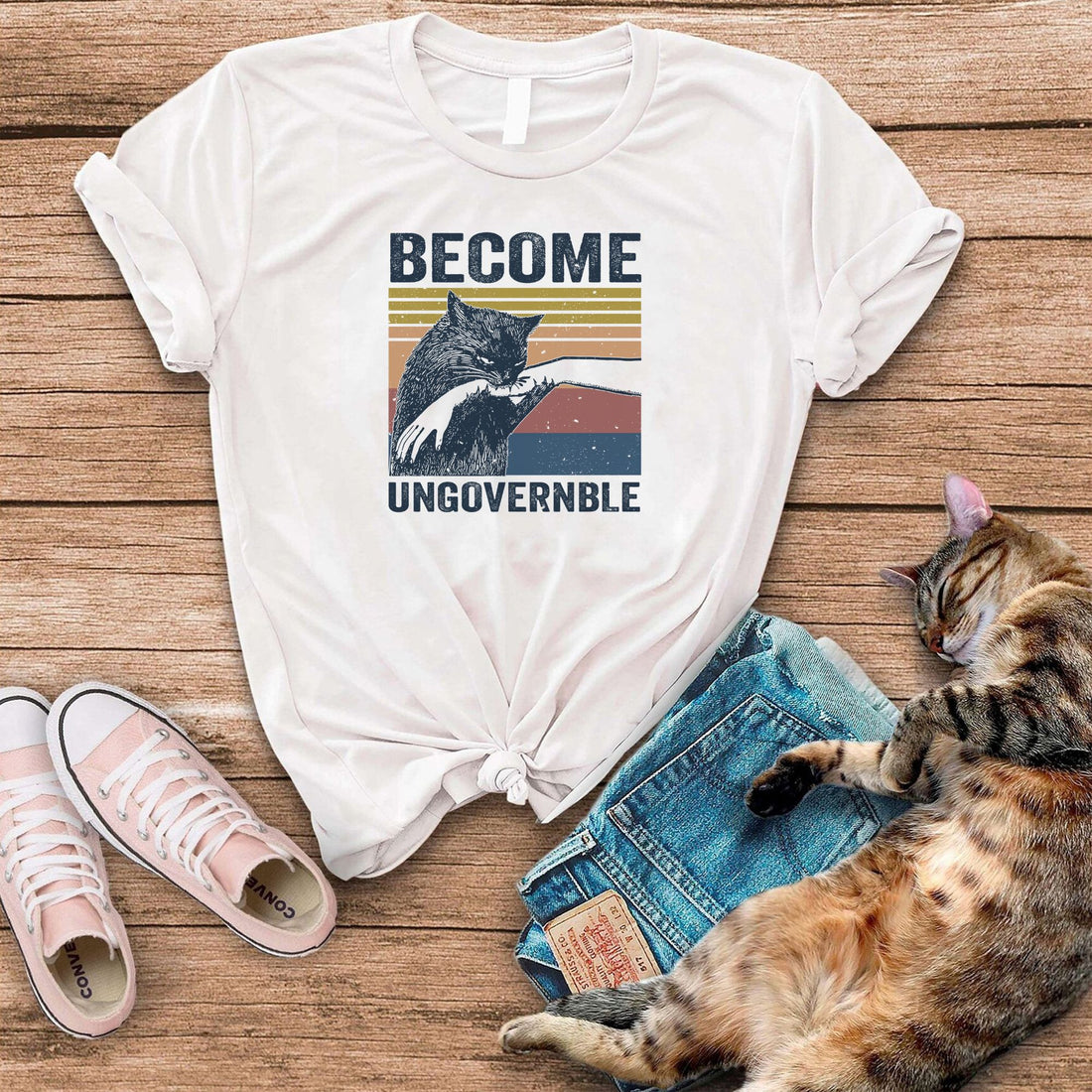Become Ungovernable Funny Cat T-Shirt