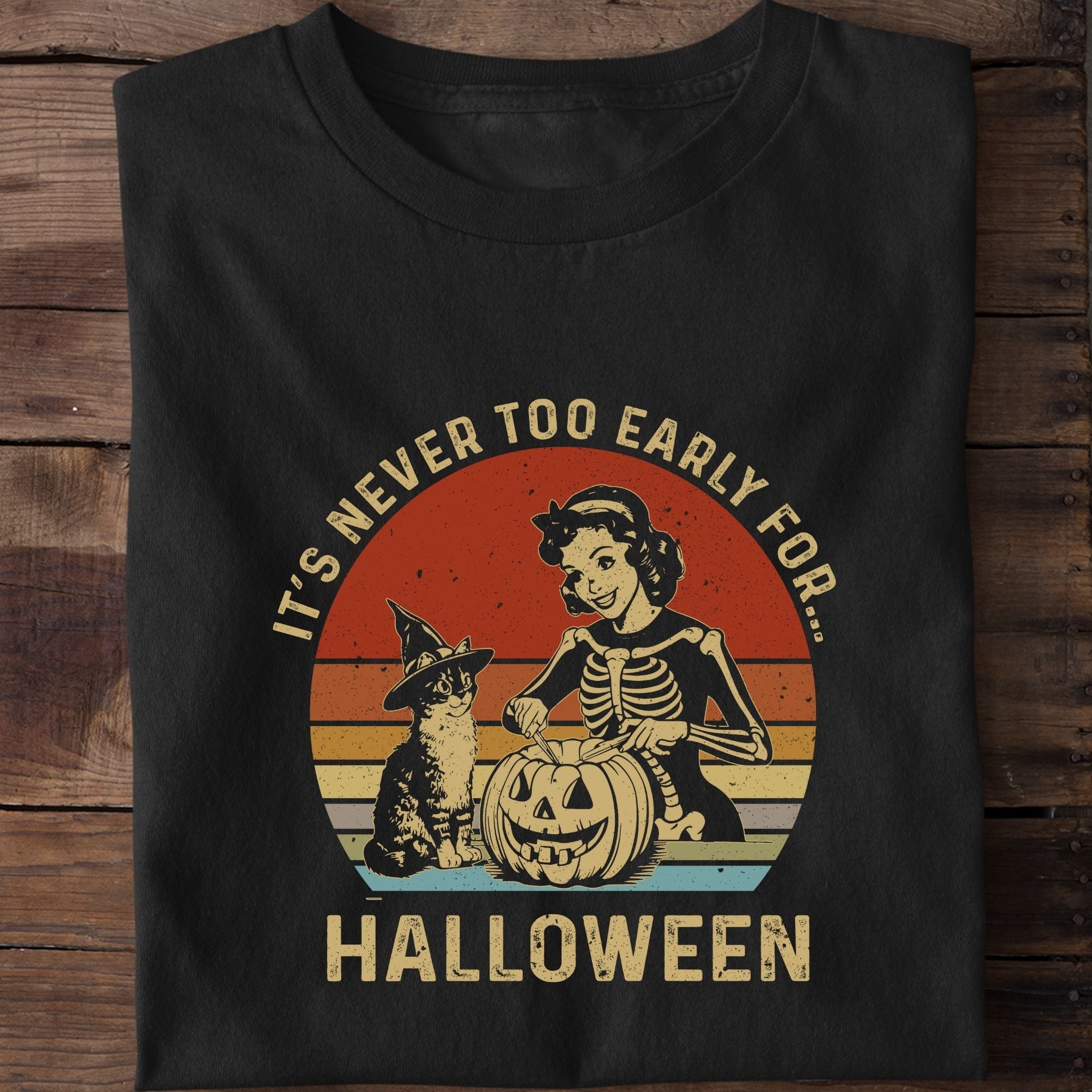 It's Never Too Early For Halloween Cat T-Shirt