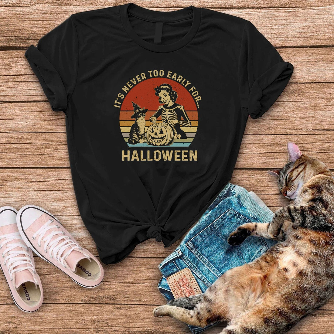 It's Never Too Early For Halloween Cat T-Shirt