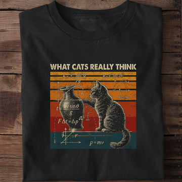 What Cats Really Think Funny Cat T-Shirt