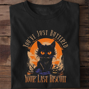You've Just Buttered Your Last Biscuit Cowboy Cat T-Shirt