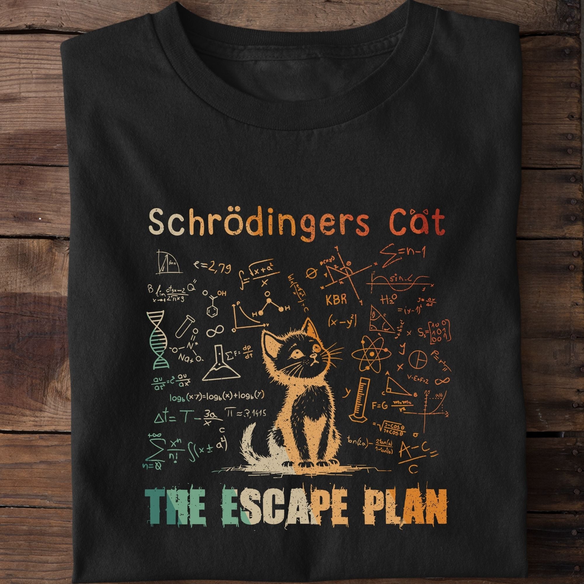 Schrödingers Cat Escape Plan T-Shirt