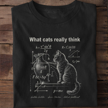 What Cats Really Think Funny Cat T-Shirt