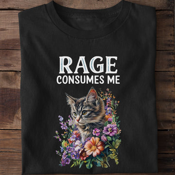 Rage Consumes Cat T-Shirt
