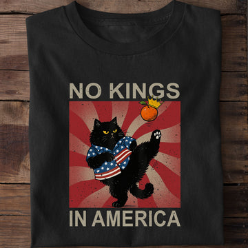 No Kings In America Cat T-Shirt
