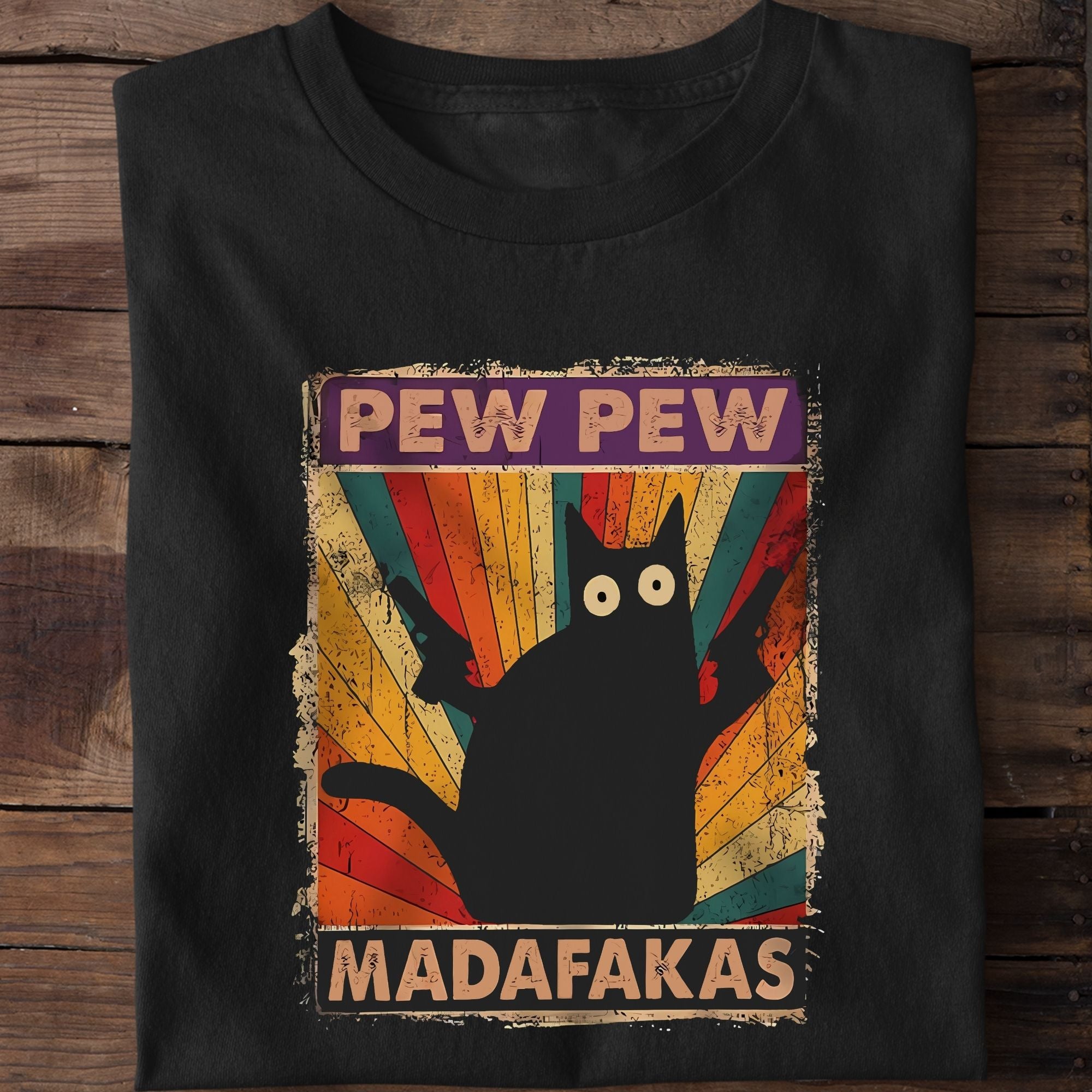 Cat Pew Pew Madafakas T-Shirt