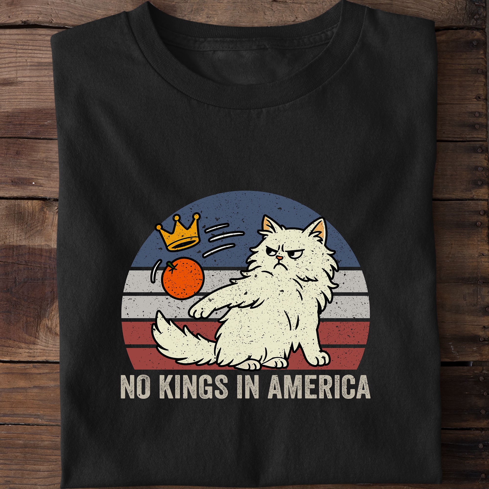 No Kings In America Cat T-Shirt