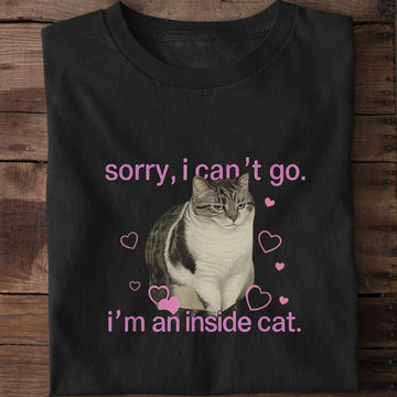Sorry I Can’t Go I’m An Inside T-Shirt