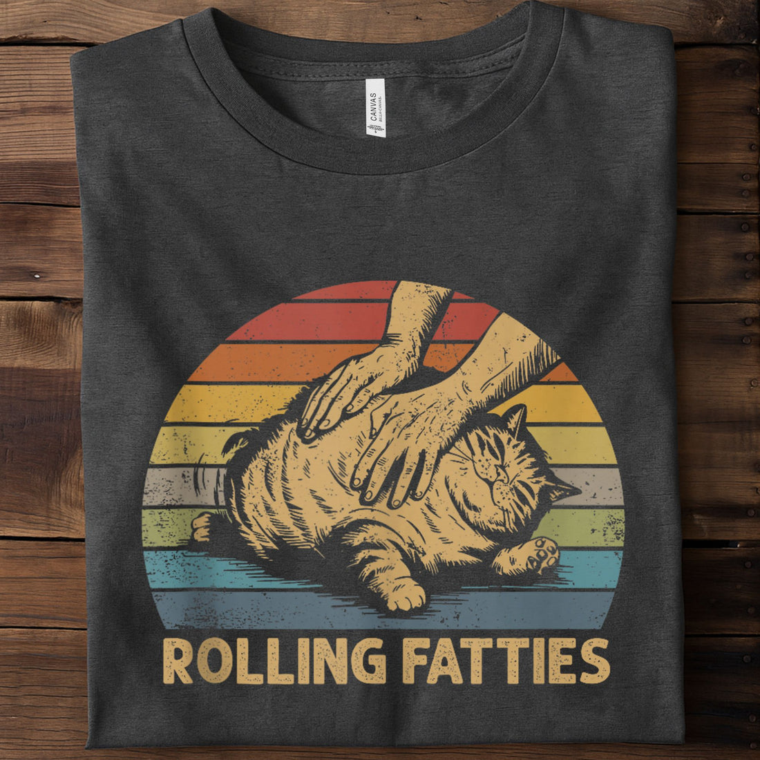 Cat Rolling Fatties Unisex Premium Bella Canvas 3001 T-Shirt
