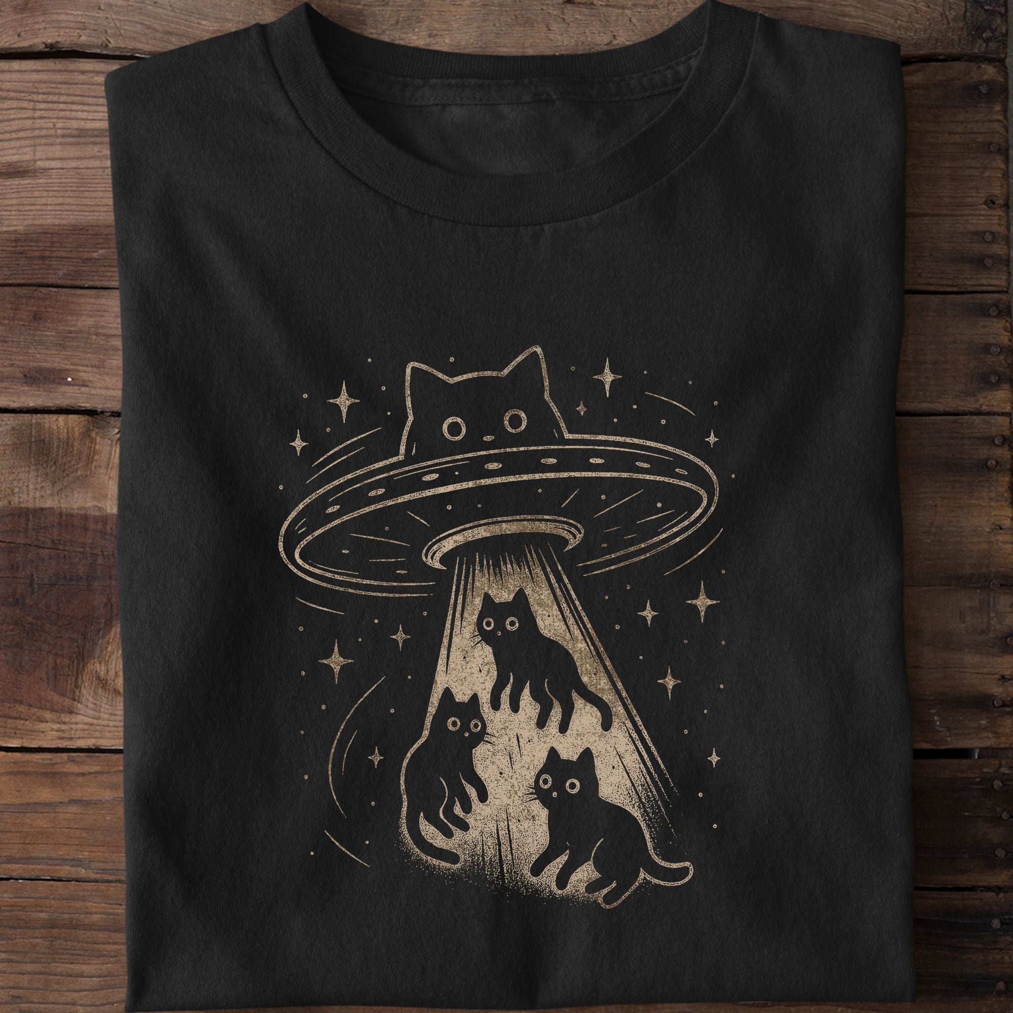 Cat UFO Cat Lover T-Shirt