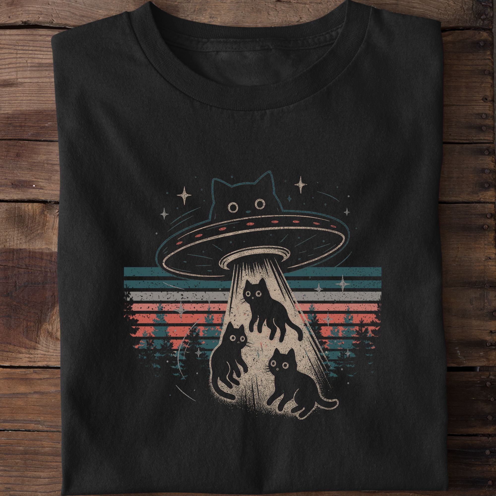 Cat UFO Cat Lover T-Shirt