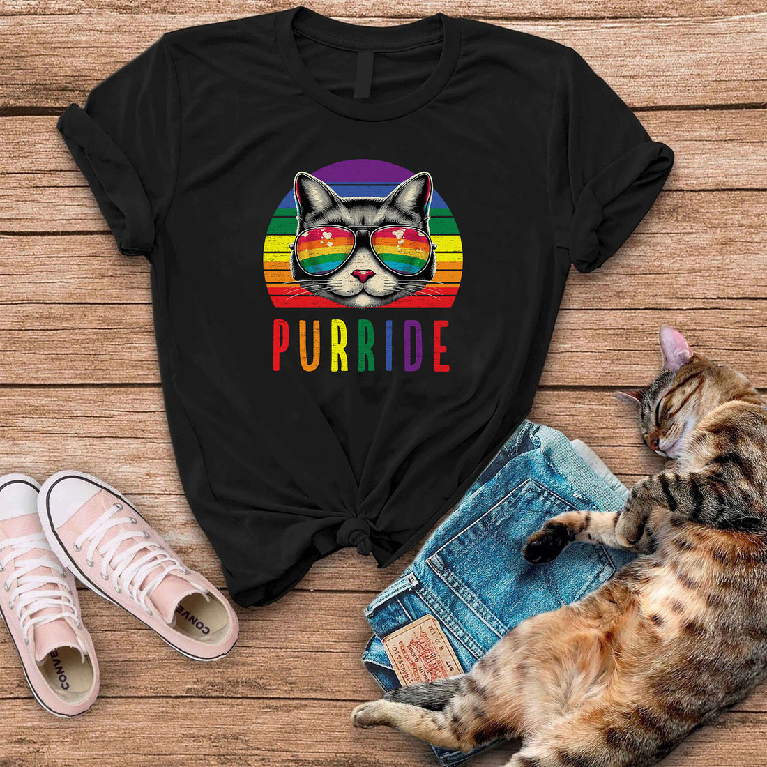 Purride LGBT Cat T-Shirt