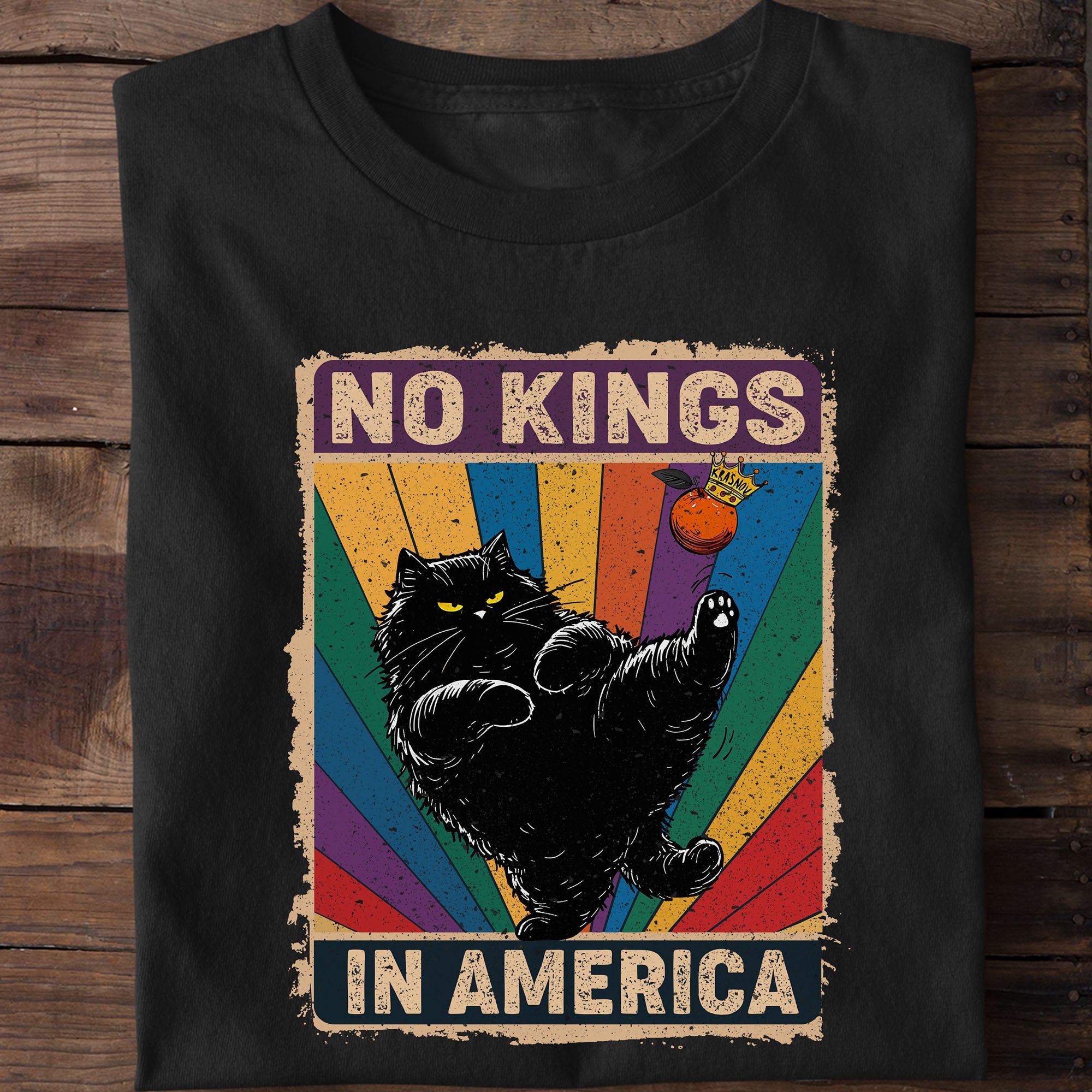 No Kings In America Cat T-Shirt
