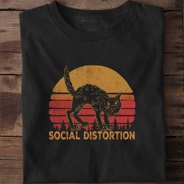 Social Distortion Funny Cat T-Shirt