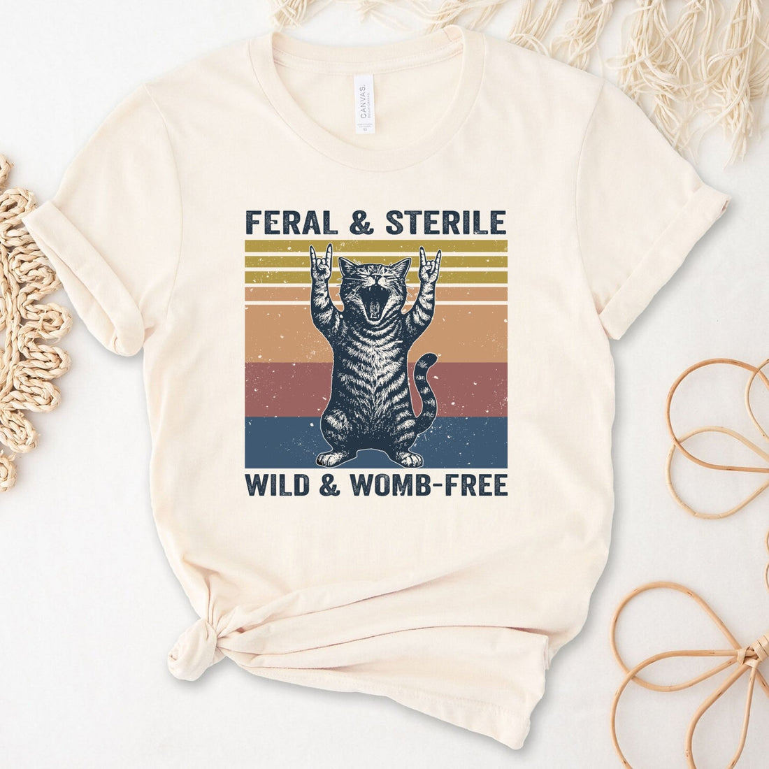 Feral And Sterile Funny Cat T-Shirt