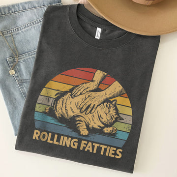 Cat Rolling Fatties Unisex Premium Bella Canvas 3001 T-Shirt