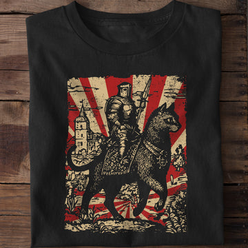 Vintage Cat Knight T-Shirt