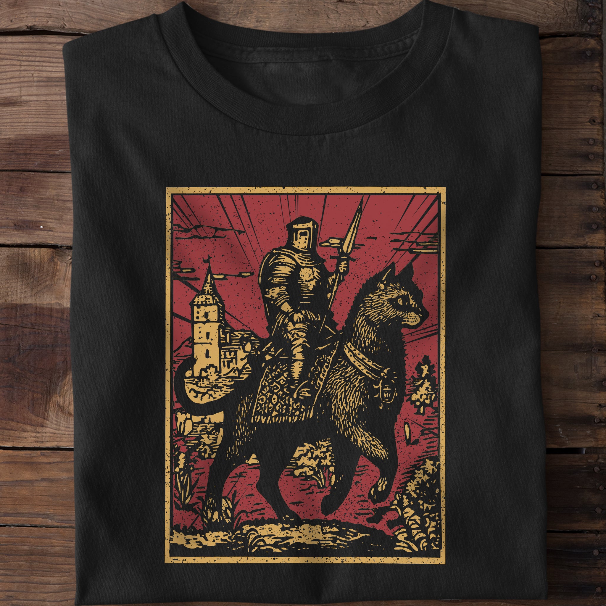 Vintage Cat Knight T-Shirt