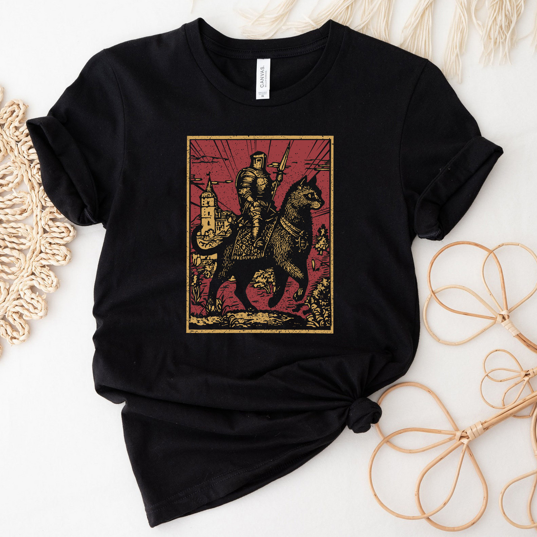 Vintage Cat Knight T-Shirt