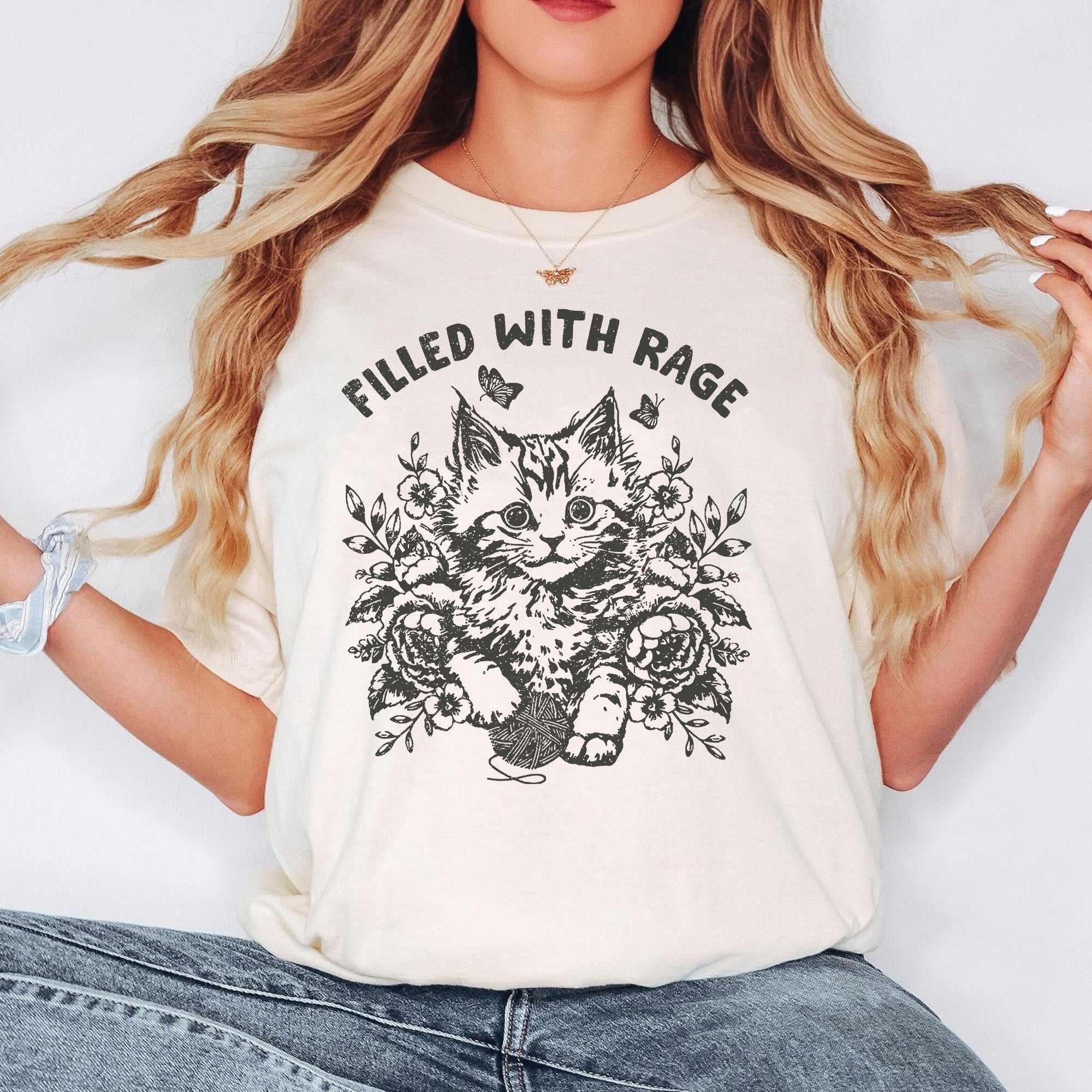 Filled With Rage Cat T-Shirt