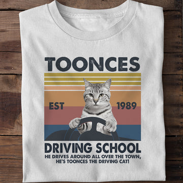 Toonces Driving School Est. 1989 - The Driving Cat T-Shirt