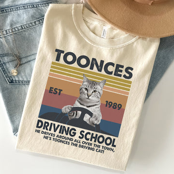 Toonces Driving School Est 1989 Unisex Premium Bella Canvas 3001 T-Shirt